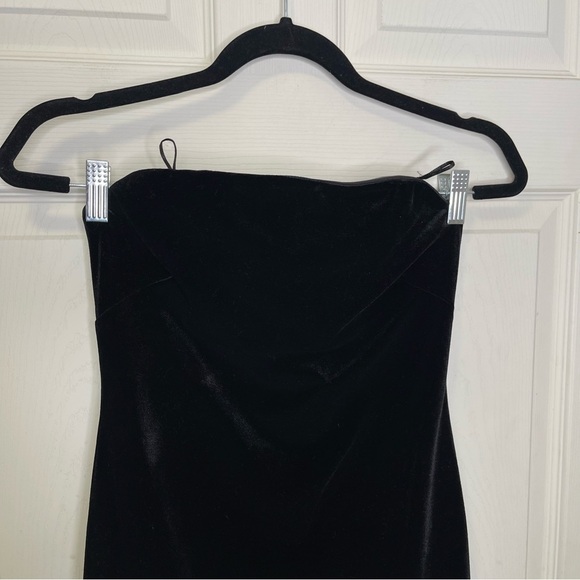 Zara Women’s ZW COLLECTION SHORT VELVET DRESS Sz XS - Picture 2 of 9